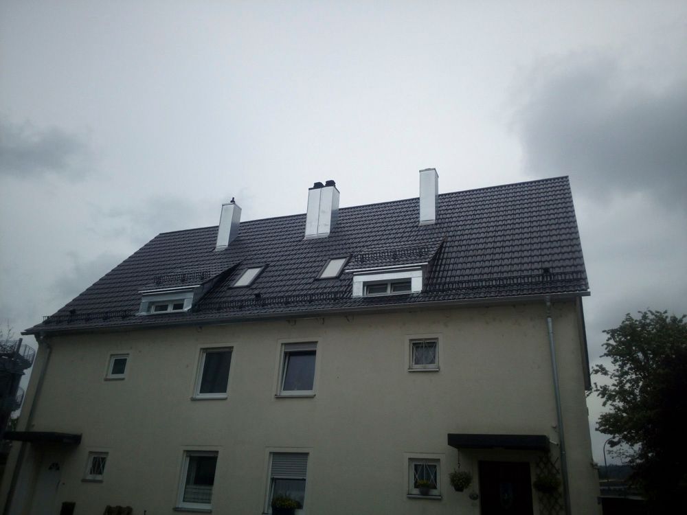 Dacheindeckung und Gauben